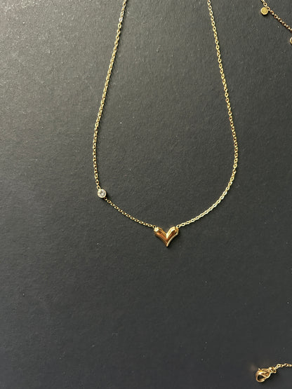 Lustrous Love Pendant chain