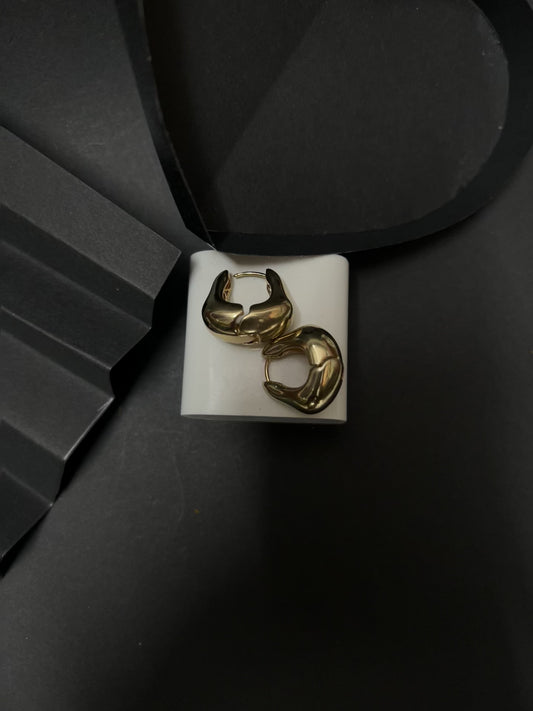 Golden Eclipse Earings